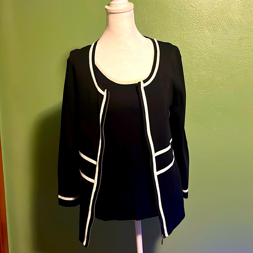 Cable & Gauge Sweater Set Sz M